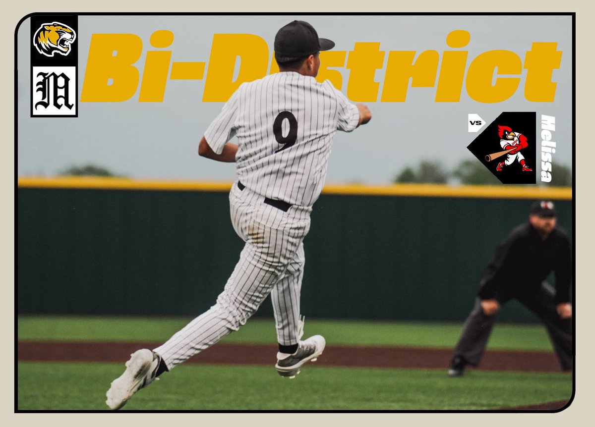 Bi-District Round

Mt Pleasant v Melissa

Game 1- Thursday at Melissa 7pm

Game 2- Saturday at O.L. Colley Field!