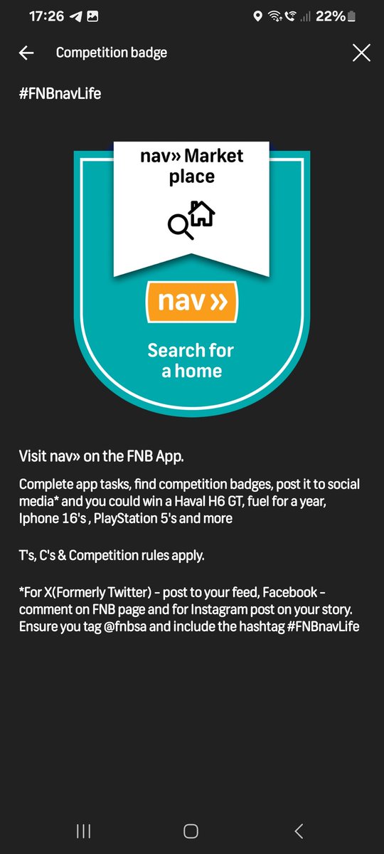 JeanSwiegers's tweet photo. #FNBnavLife @FNBSA https://t.co/HZfHnVQXTt