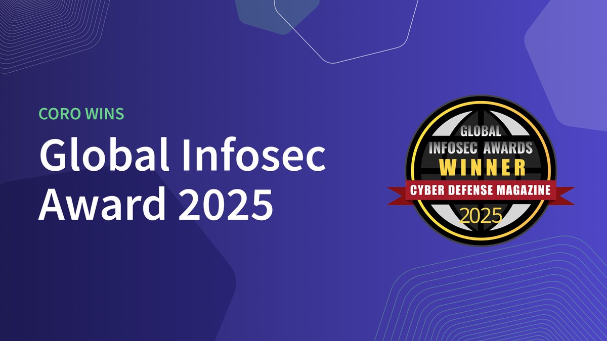 Turns out being easy isn’t a bad thing after all. 😏

Coro just took home a Global InfoSec Award at RSA 2025 for cutting-edge SMB cybersecurity.

Powerful, award-winning, easy. That’s how we do it.
bit.ly/3RBKlr3