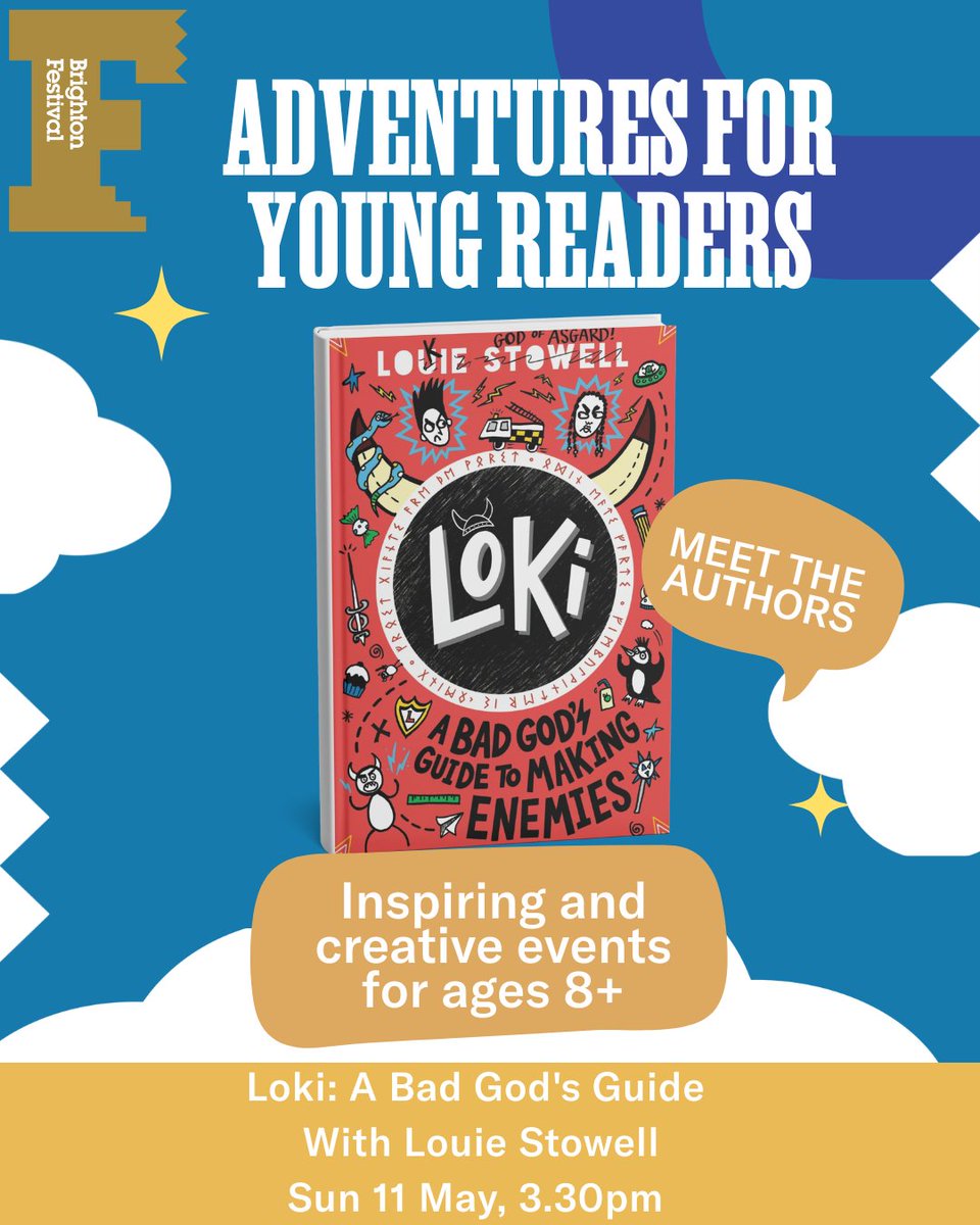 Don't miss <a href="/Louiestowell/">Louie Stowell</a> at <a href="/brightfest/">Brighton Festival</a> - last few tickets remaining!