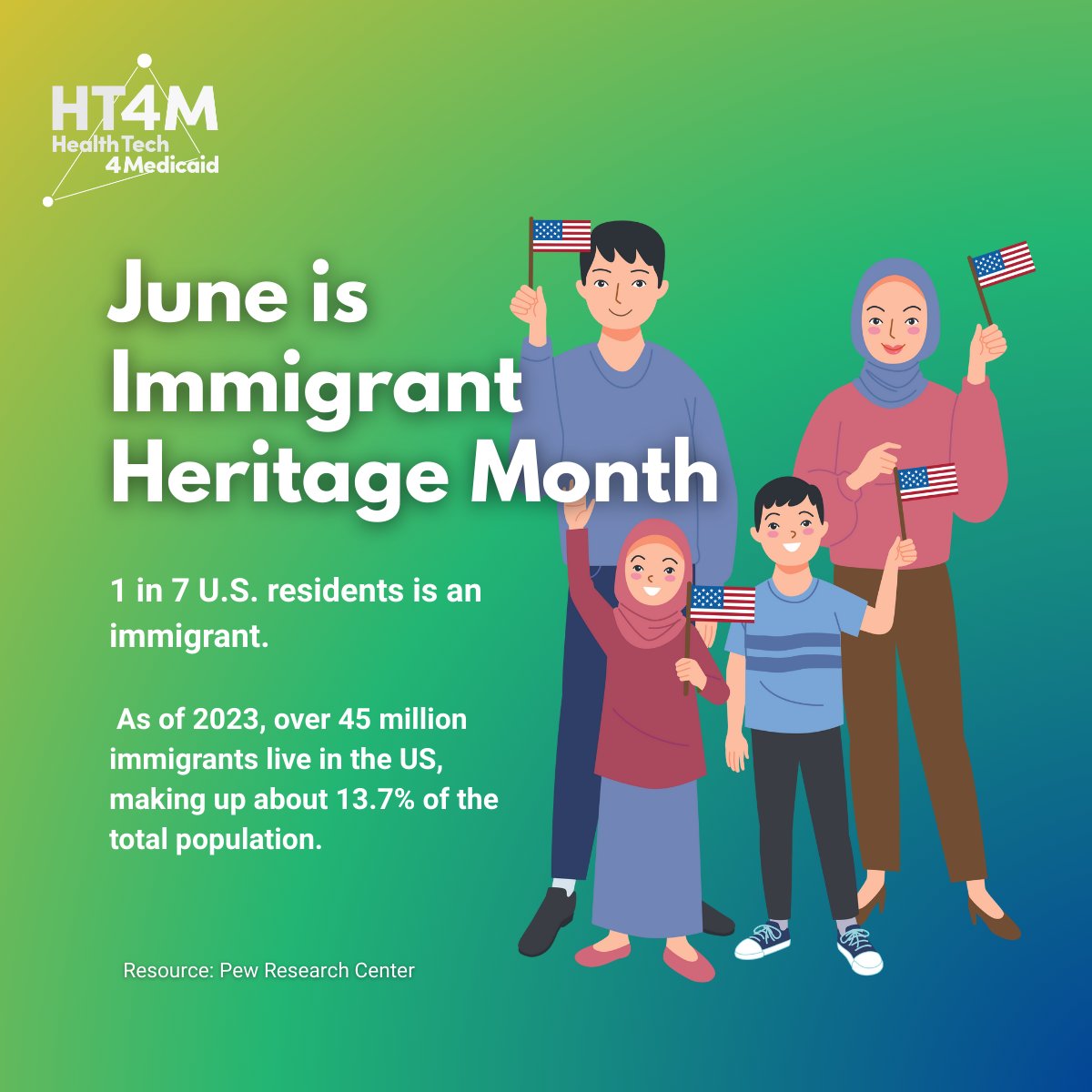 🌍 June is Immigrant Heritage Month and at HT4M, we honor the stories, strength, and innovations of immigrant founders and healthcare leaders who are reshaping the future of Medicaid and health equity.  

We celebrate the journeys that led us here and the impact still to come 🫶