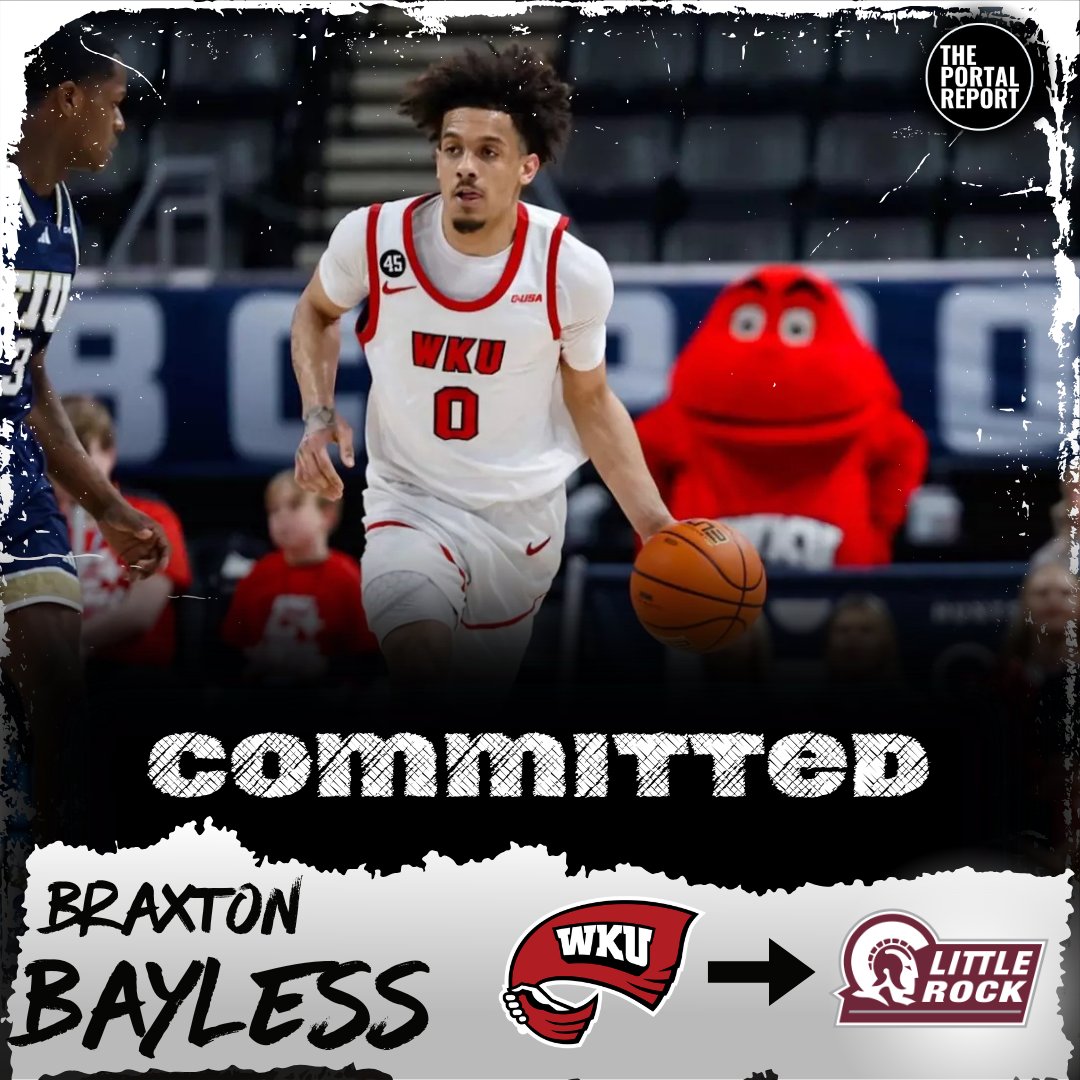 The Portal Report (@theportalreport) on Twitter photo NEWS: WKU G Braxton Bayless has committed to Arkansas-Little Rock, per <a href="/APSportsAgency/">A&P Sports Agency</a>.
Bayless averaged 7.9 points, 3.2 rebounds, and 2.1 assists per game this season! NEWS: WKU G Braxton Bayless has committed to Arkansas-Little Rock, per <a href="/APSportsAgency/">A&P Sports Agency</a>.
Bayless averaged 7.9 points, 3.2 rebounds, and 2.1 assists per game this season!