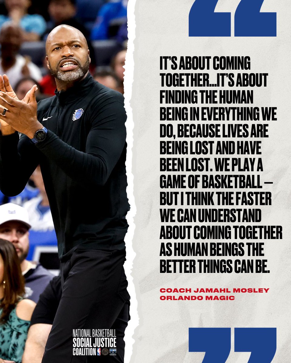 National Basketball Social Justice Coalition (@nbacoalition) on Twitter photo ICYMI: Before thinking about the playoffs, <a href="/OrlandoMagic/">Orlando Magic</a> coach Jamahl Mosley made one thing clear: basketball can wait. After the heartbreaking shooting at Florida State, he reminded us that our shared humanity always come first. #NBA
nba.com/news/magic-jam… ICYMI: Before thinking about the playoffs, <a href="/OrlandoMagic/">Orlando Magic</a> coach Jamahl Mosley made one thing clear: basketball can wait. After the heartbreaking shooting at Florida State, he reminded us that our shared humanity always come first. #NBA
nba.com/news/magic-jam…