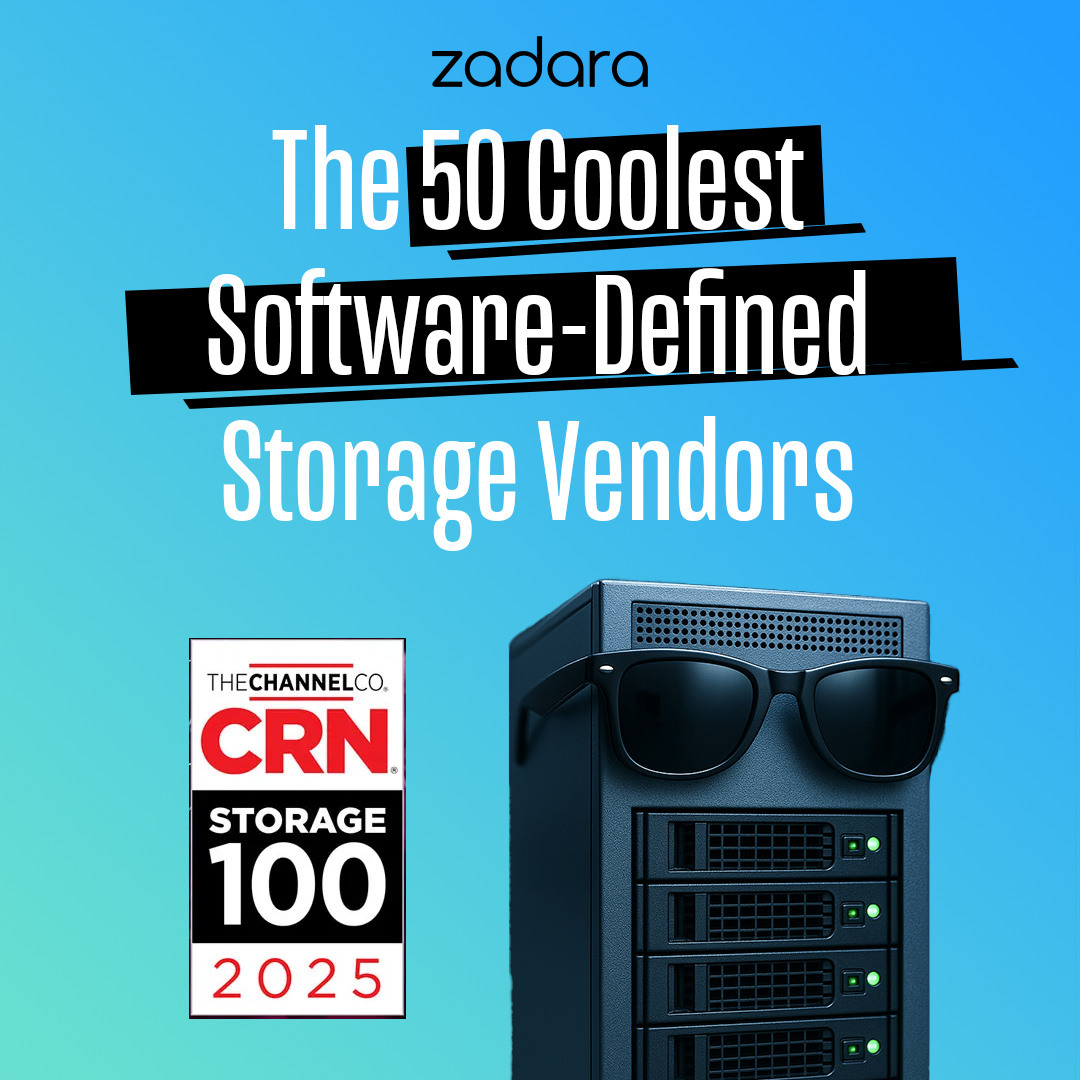 Zadara's tweet image. We’re proud to be recognized as one of The 50 Coolest Software-Defined Storage Vendors in the 2025 Storage 100! 🎉
eu1.hubs.ly/H0jrK2_0
#Zadara #Storage100 #SoftwareDefinedStorage #TechAwards #Innovation #EdgeCloud
