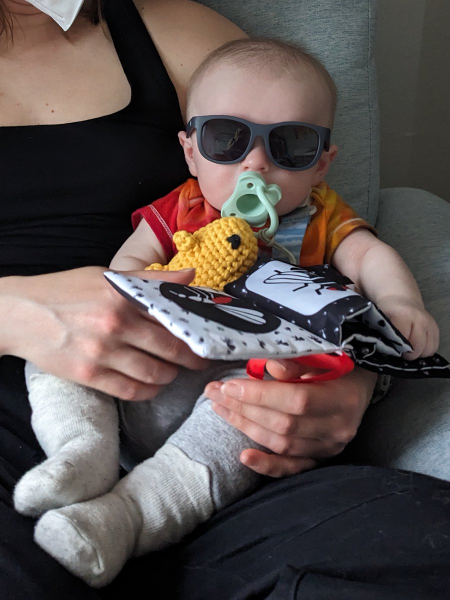 EmilyAeryJones's tweet image. Pleased to announce the newest member of the Aery family: our 5 month old son, Kynan 👶!
He's super curious and talkative, a champion sleeper, and a source of endless joy ❤️
I've been mostly MIA from social media since maternity leave, so I'm glad to finally share our good news