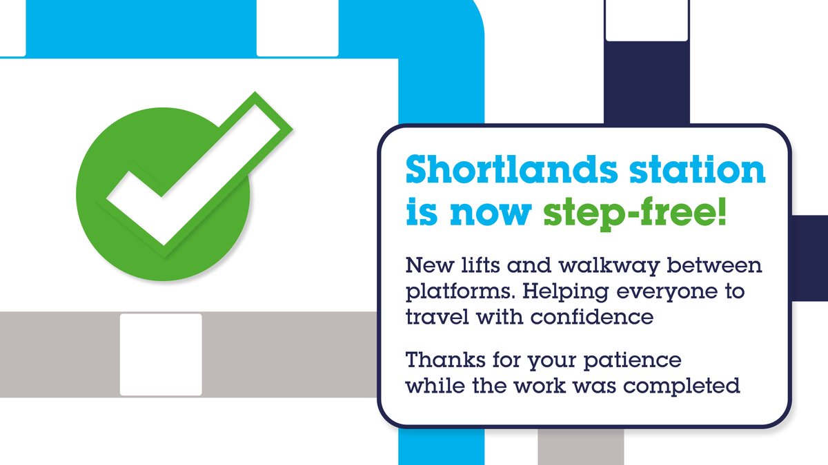 Se_Railway's tweet photo. Thanks to the £8m investment from the @transportgovuk Access for All scheme #Shortlands station is now step free

3 lifts installed by @NetworkRailSE will make it easier for customers with limited mobility, or are travelling with pushchairs &amp; luggage to get around the station. https://t.co/g1L1qtfTqn