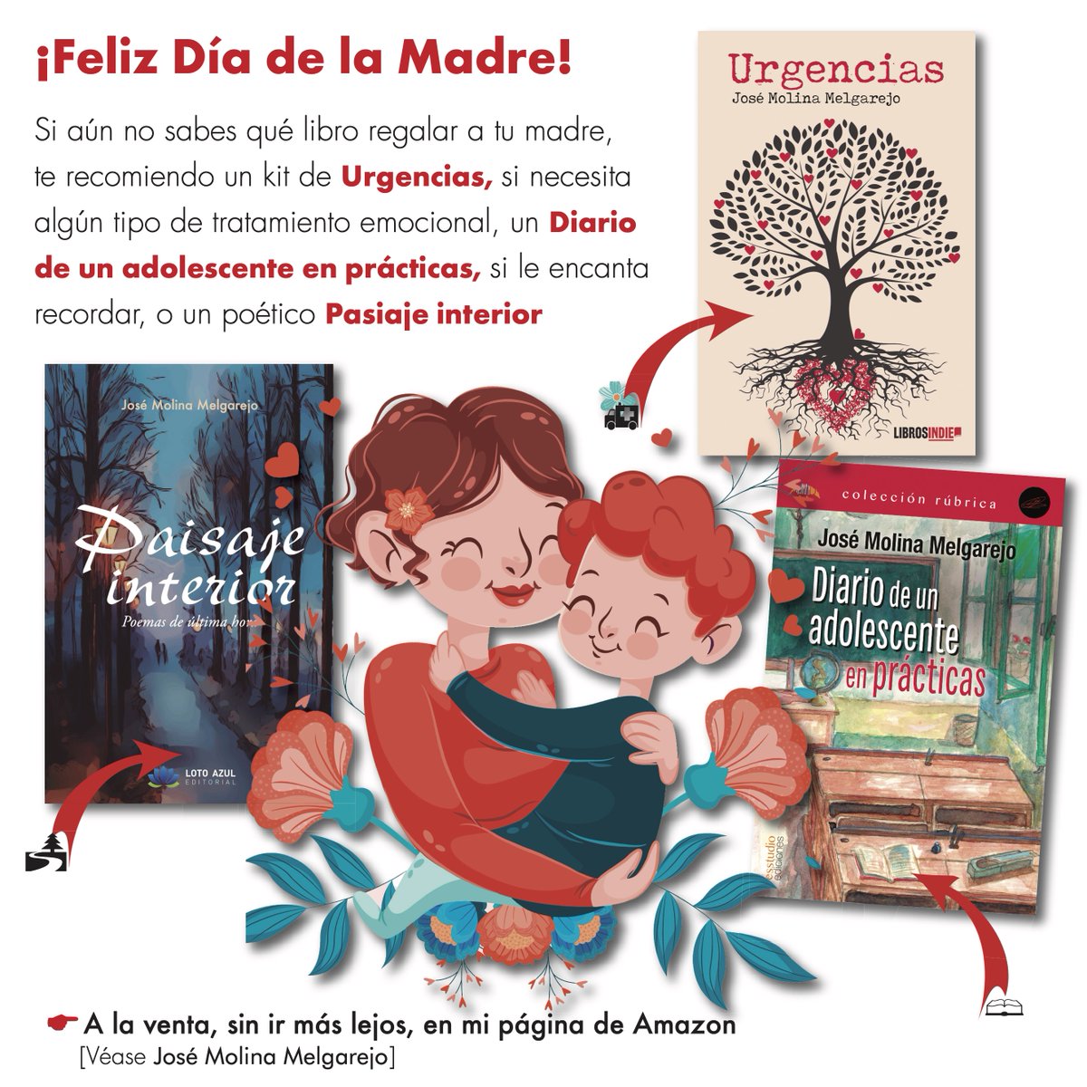 elretrovisorblg's tweet photo. El Día de la Madre también es una ocasión perfecta para regalar un libro, ya se una novela o un poemario
#LotoAzulEditorial #librosindie #esstudioediciones #libros #DiaDeLaMadre #novelas #poemarios
https://t.co/TfrSvPrp2O https://t.co/5xhe7Lf9Oj