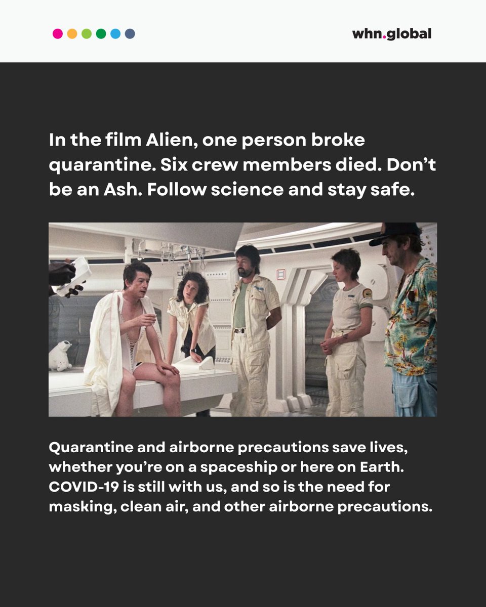 On Alien Day (4/26), Reddit users shared this meme from the movie “ALIEN”, reminding us what happens when quarantine is ignored. It’s not just sci-fi. The lesson applies to COVID-19 today. Don’t be an Ash. Prioritize safety, protect your community.

#COVID19 #InfectionControl