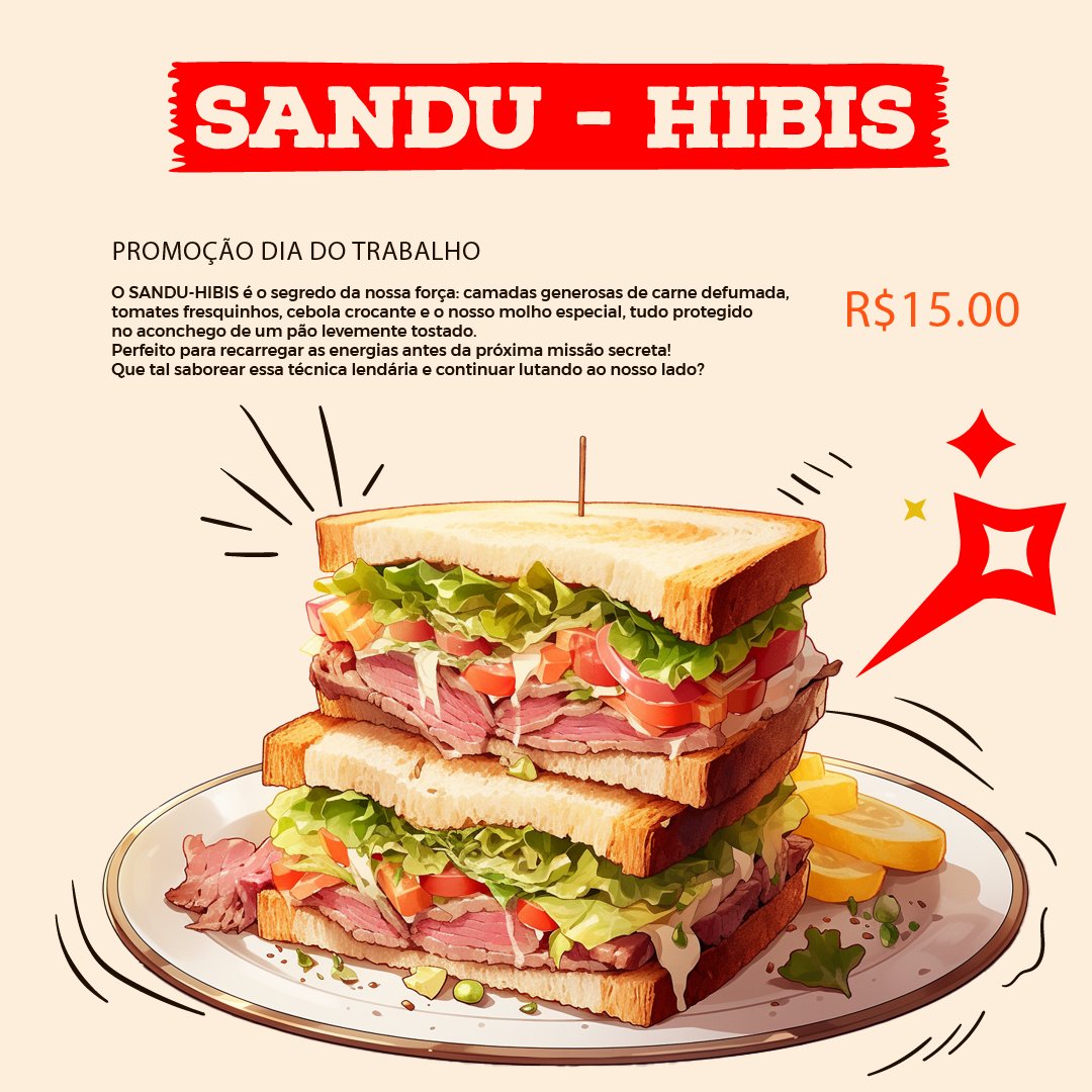 DreamSekaiGroup's tweet photo. 🛰️Pra você que é um herói do dia a dia, nós da Dream Lanches preparamos um Menu especial!

Seja ninja, caçador de recompensas ou celestial, hoje é o seu dia! 

Você que vence batalhas diárias (com sono e fome) merece mais do que parabéns, merece um lanche dos sonhos. 🍔💫

💫Feliz Dia do Trabalho, herói do cotidiano!

Mas me diz aí, qual dos lanches você pediria?