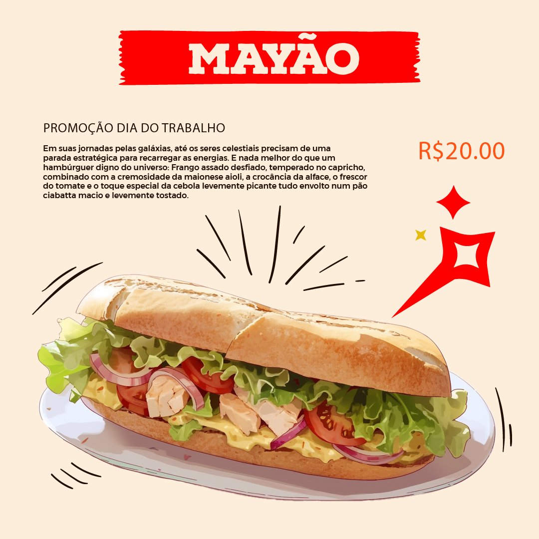 DreamSekaiGroup's tweet photo. 🛰️Pra você que é um herói do dia a dia, nós da Dream Lanches preparamos um Menu especial!

Seja ninja, caçador de recompensas ou celestial, hoje é o seu dia! 

Você que vence batalhas diárias (com sono e fome) merece mais do que parabéns, merece um lanche dos sonhos. 🍔💫

💫Feliz Dia do Trabalho, herói do cotidiano!

Mas me diz aí, qual dos lanches você pediria?