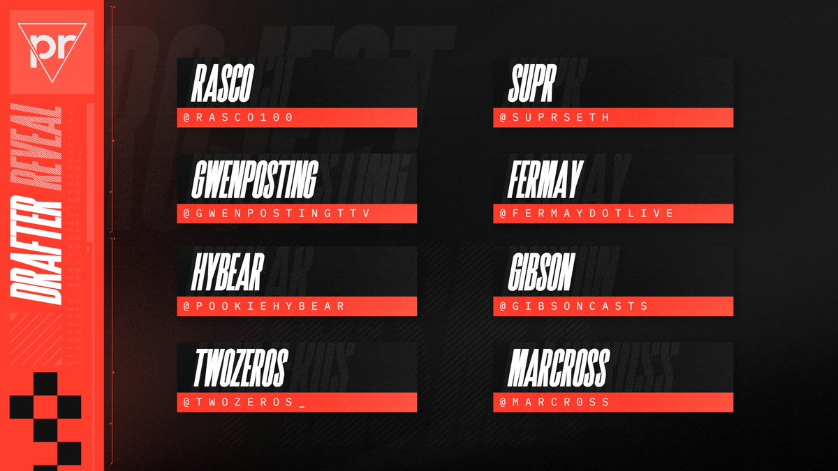 PPrisma's tweet image. As we inch closer to Reload, eight more drafters added to the list! ✅

#ProjectPrisma