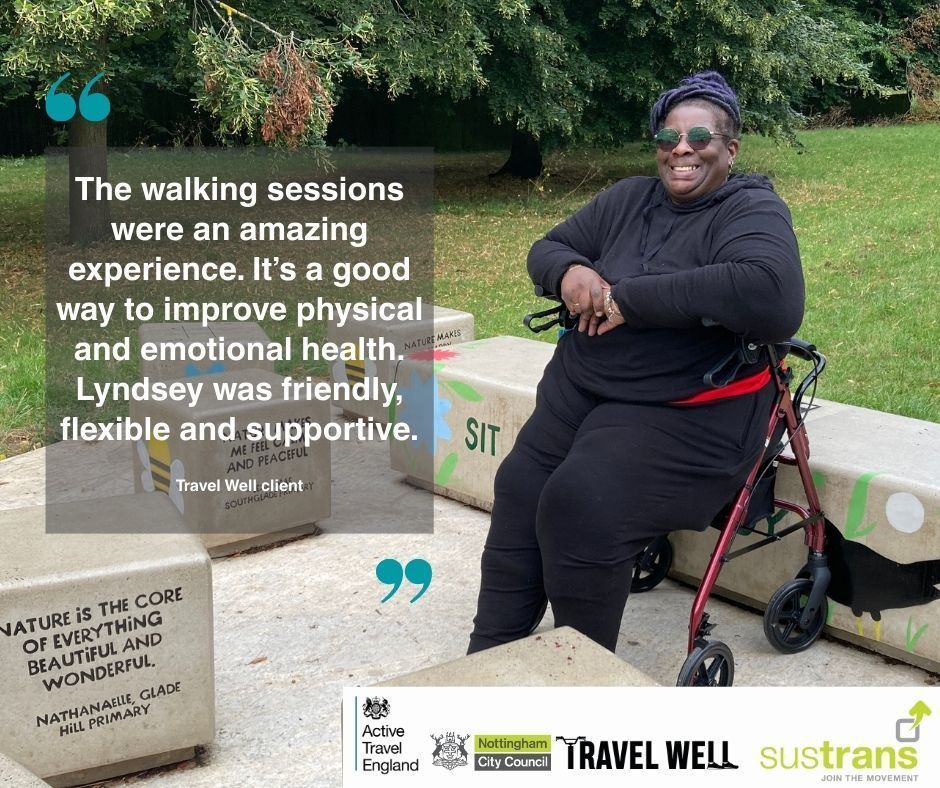 Sustrans East Mids (@sustransemids) on Twitter photo We’re thrilled to be part of the #ActiveTravel Social Prescribing pilot in #Nottingham helping people become more active through buddy walks & rides designed to boost physical wellbeing. Want support to get more active? Visit:
transportnottingham.com/project/travel…
<a href="/Transport_Nottm/">Transport Nottingham</a> #TravelWell We’re thrilled to be part of the #ActiveTravel Social Prescribing pilot in #Nottingham helping people become more active through buddy walks & rides designed to boost physical wellbeing. Want support to get more active? Visit:
transportnottingham.com/project/travel…
<a href="/Transport_Nottm/">Transport Nottingham</a> #TravelWell