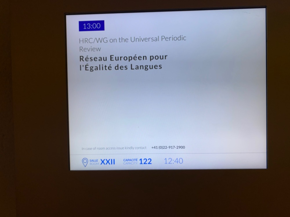 📢ELEN #UPR49 side-event at #UN calls on #Spain
1⃣Rovira Law in Valencia to be revoked immediately
2⃣Stop legal attacks on Catalan immersion model
3⃣Ensure Basque &amp; Galician language rights in healthcare, public admin and legal system
4⃣Official status for Asturian + Aragonese
