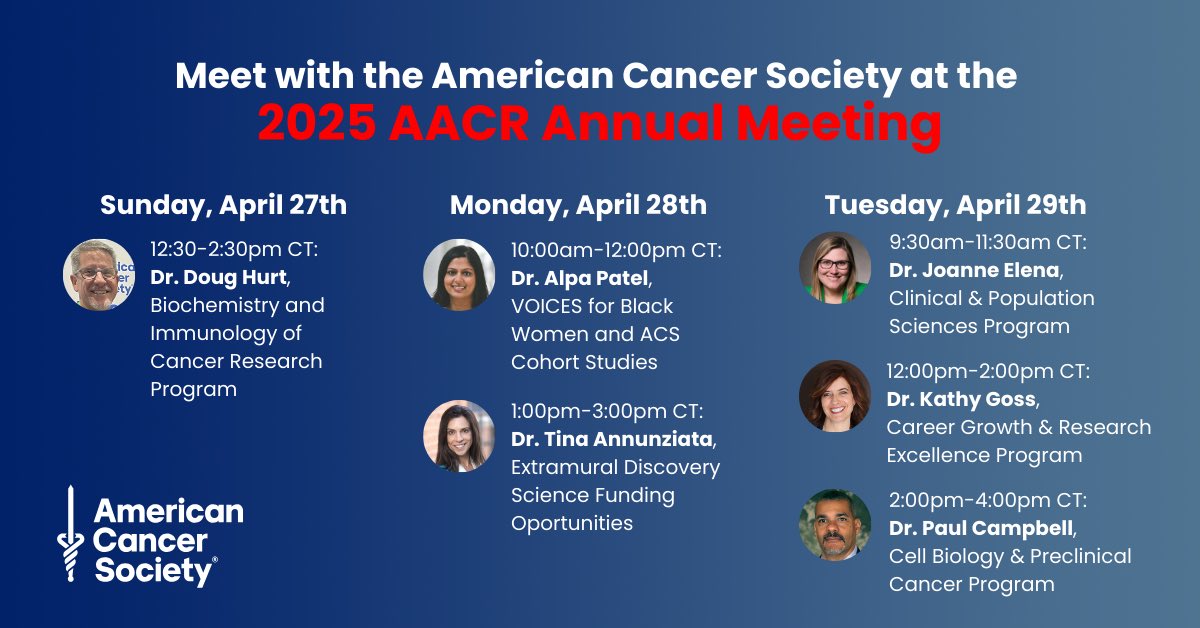 Kathy Goss (@kathyhgoss) on Twitter photo Tuesday at #AACR25! Stop by the <a href="/AmericanCancer/">American Cancer Society</a> booth #3810 today from 12-2 pm for my meet & greet. #ACSatAACR Tuesday at #AACR25! Stop by the <a href="/AmericanCancer/">American Cancer Society</a> booth #3810 today from 12-2 pm for my meet & greet. #ACSatAACR