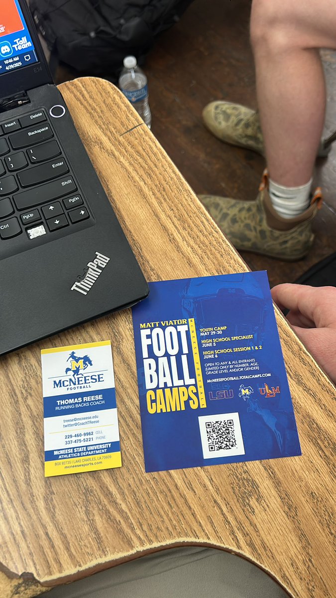 Cooper Taylor (@cooper_taylor73) on Twitter photo Thank you coming up to the school <a href="/CoachTReese/">Thomas Reese</a> for coming up to the school and inviting me to <a href="/McNeeseFB/">McNeese Football</a> camp! Ready to compete!! <a href="/coachDeLee/">Chet DeLee</a> Thank you coming up to the school <a href="/CoachTReese/">Thomas Reese</a> for coming up to the school and inviting me to <a href="/McNeeseFB/">McNeese Football</a> camp! Ready to compete!! <a href="/coachDeLee/">Chet DeLee</a>