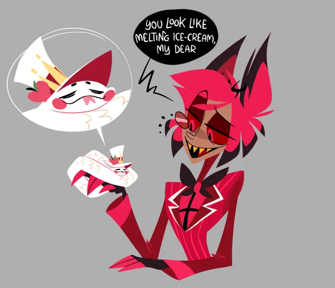 Cuddle noodle #HazbinHotel #radioapple