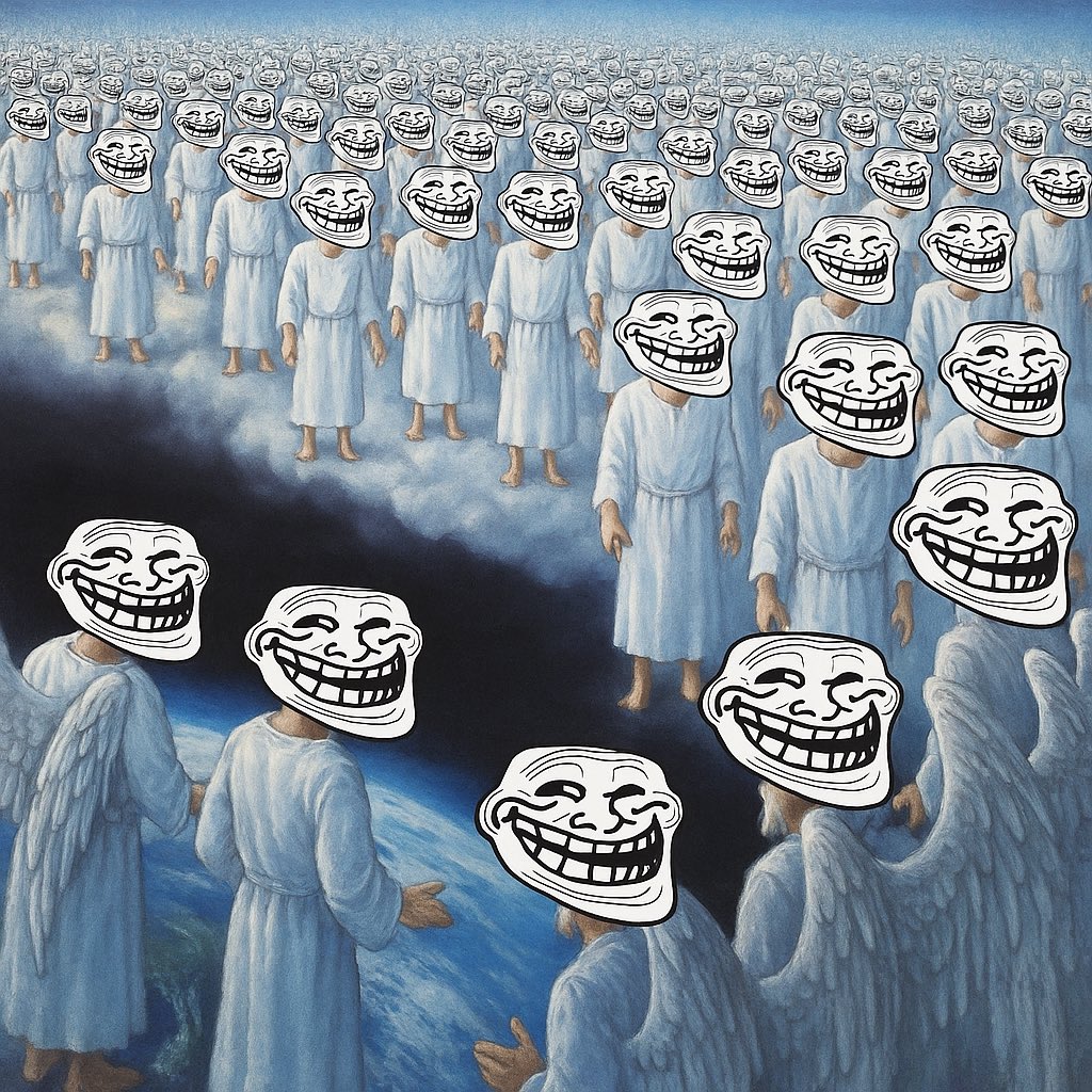 Dear sideliners, this is your entire bloodline trolling you for fading $TROLL