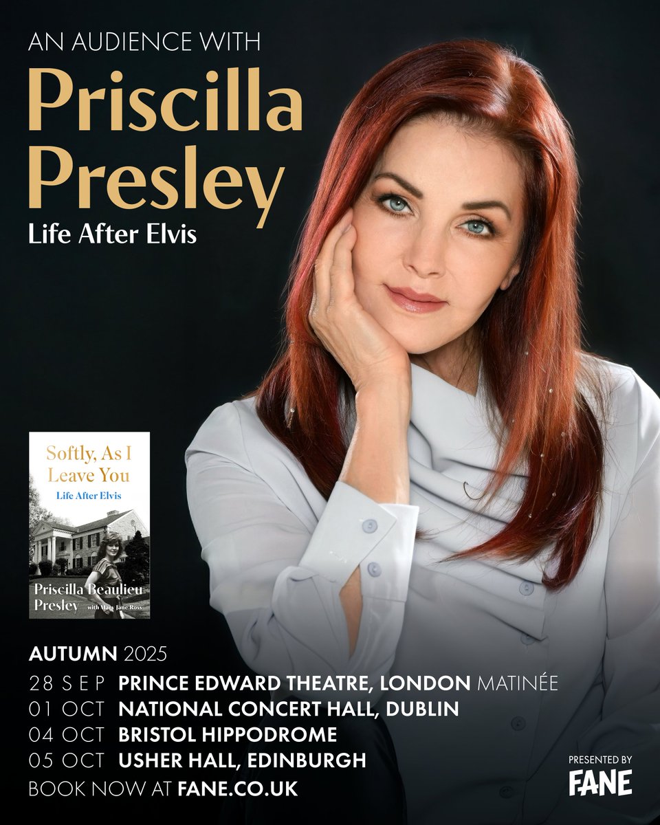 🌹NEW | How could she leave the man every woman wanted?

Live in conversation, discover the woman behind the legend as Priscilla Presley opens up about #SoftlyAsILeaveYou: a life shaped by fame, love &amp; the search for her own identity.

🎟️ fane.co.uk/priscilla-pres…