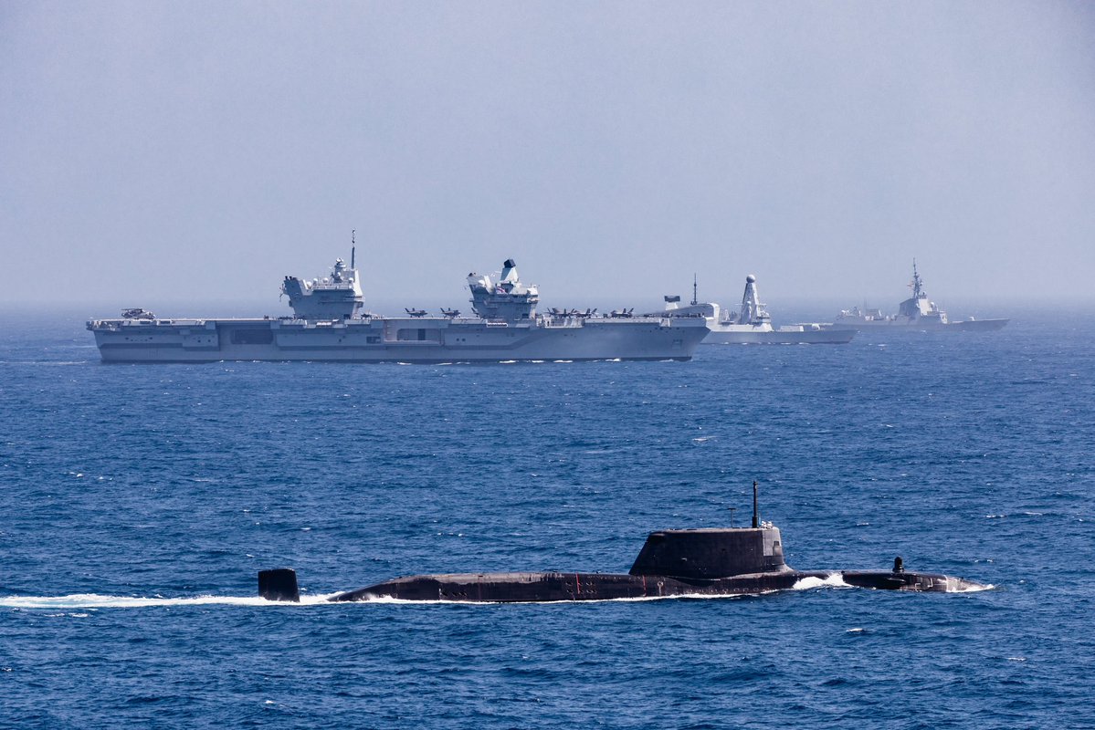 UK Carrier Strike Group (@comukcsg) on Twitter photo UK Carrier Strike Group assembles!
🇬🇧🇳🇴🇪🇸 🇨🇦
#CSG25
<a href="/DefenceOps/">Defence Operations 🇬🇧</a>
<a href="/STRIKFORNATO/">STRIKFORNATO</a> UK Carrier Strike Group assembles!
🇬🇧🇳🇴🇪🇸 🇨🇦
#CSG25
<a href="/DefenceOps/">Defence Operations 🇬🇧</a>
<a href="/STRIKFORNATO/">STRIKFORNATO</a>