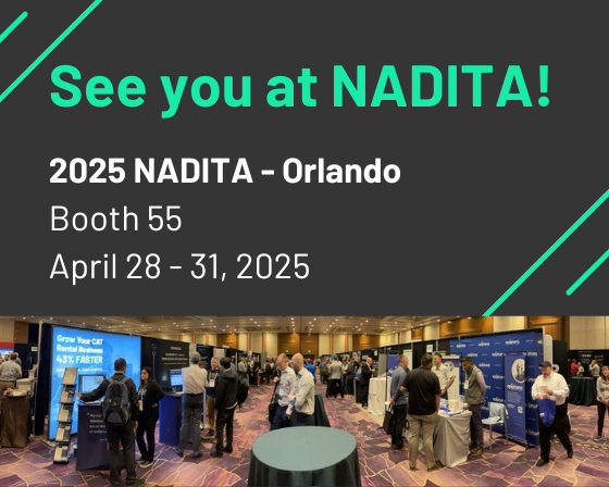 Are you at NADITA this week? So are we! 

Stop by booth 55 at tomorrow's expo or say hi between sessions! 

There's a lot going on in the Caterpillar IT community. Come see the latest solutions, features, and partnerships we've been developing to help you grow your business.