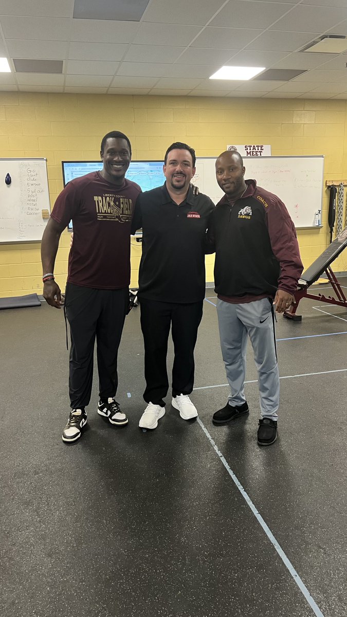 Thanks <a href="/CoachBertB/">Bert Biffani</a> <a href="/JaxStateFB/">Jax State Football</a> for stopping by to see <a href="/CoachGT02/">Coach T</a> and myself today. Really awesome to catch up and reminisce on those Nole days. More to come this spring. #WeAreLC