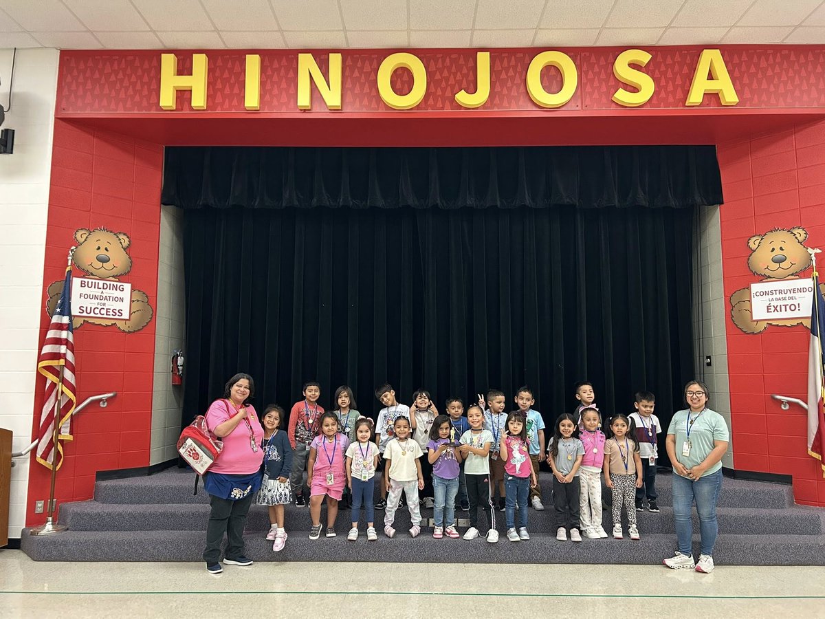 Hinojosa_AISD's tweet photo. We are proud to recognize the outstanding efforts of all Pre-K bilingual classrooms during the recent letter sound competitions. Congratulations to the following: 1st Place  – Ms. Ponce room 405 2nd Place– Ms. Velasquez room 401 3rd Place – Mrs. Benitez room 406 #AldineImpact https://t.co/N6smPJYkS2