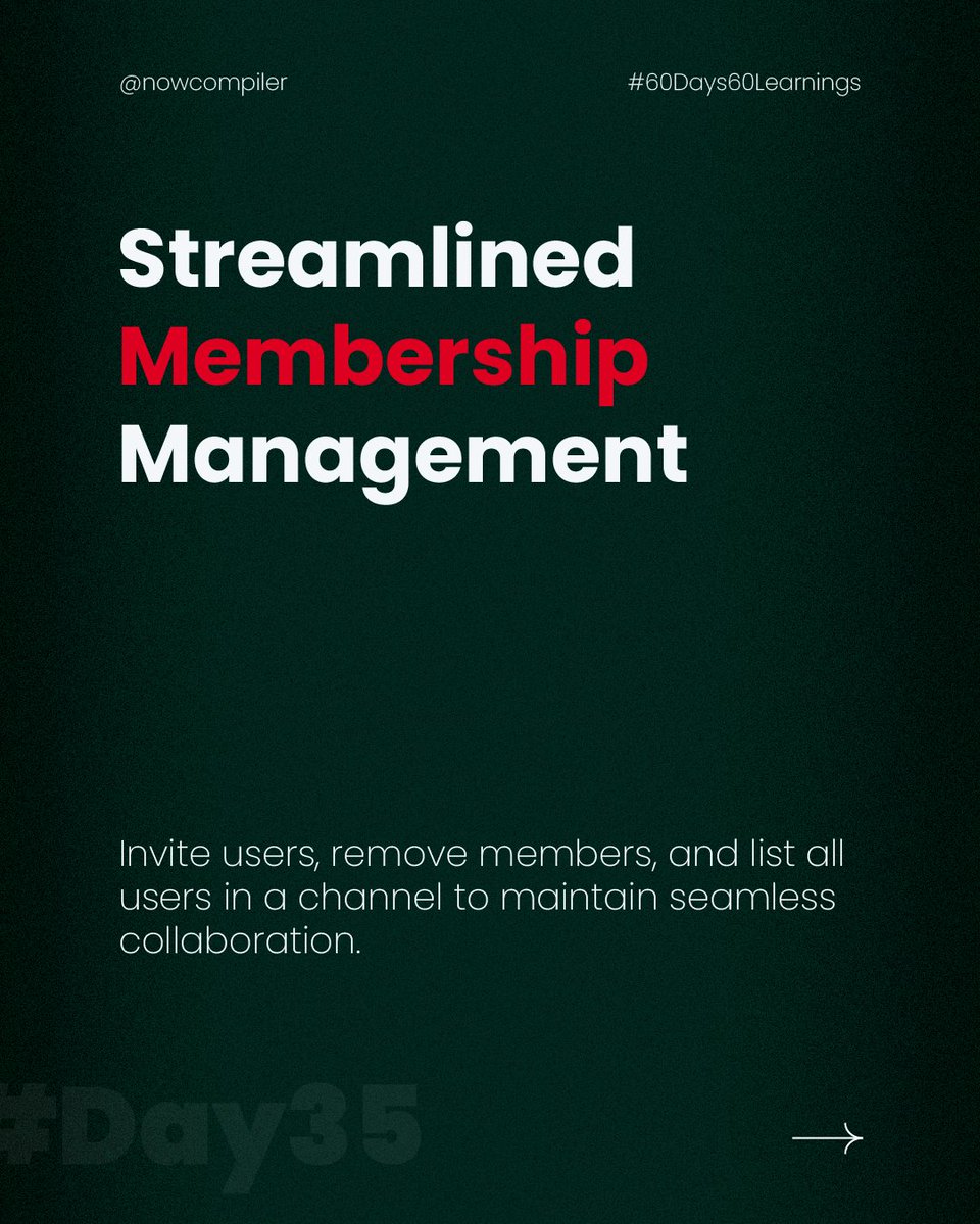 NowCompiler's tweet image. Optimize your workflow with the Slack Conversation Manager: effortlessly handle channels, memberships, and messages using the Slack API. Elevate your team's productivity! #TechTools #SlackAPI #ProductivityBoost #DevEfficiency #NowCompiler
