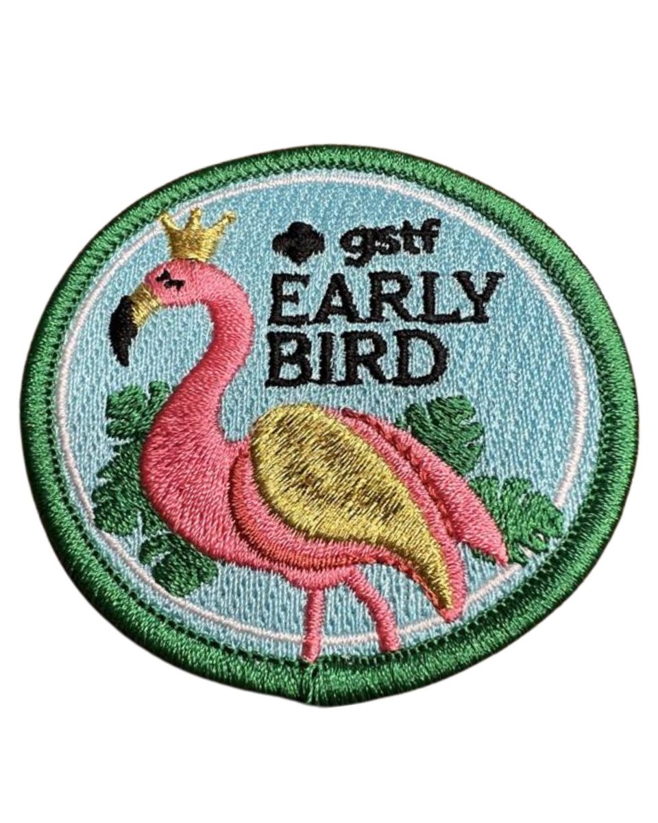 GSCTF's tweet image. Let's Flamin-go and get your hands on this awesome Early Bird patch! Renew your Girl Scout membership now and snag your patch before they're gone! Plus, we've got a flock of more fun renewal incentives waiting just for you!
Check them out and renew at: girlscoutsfl.org/renew