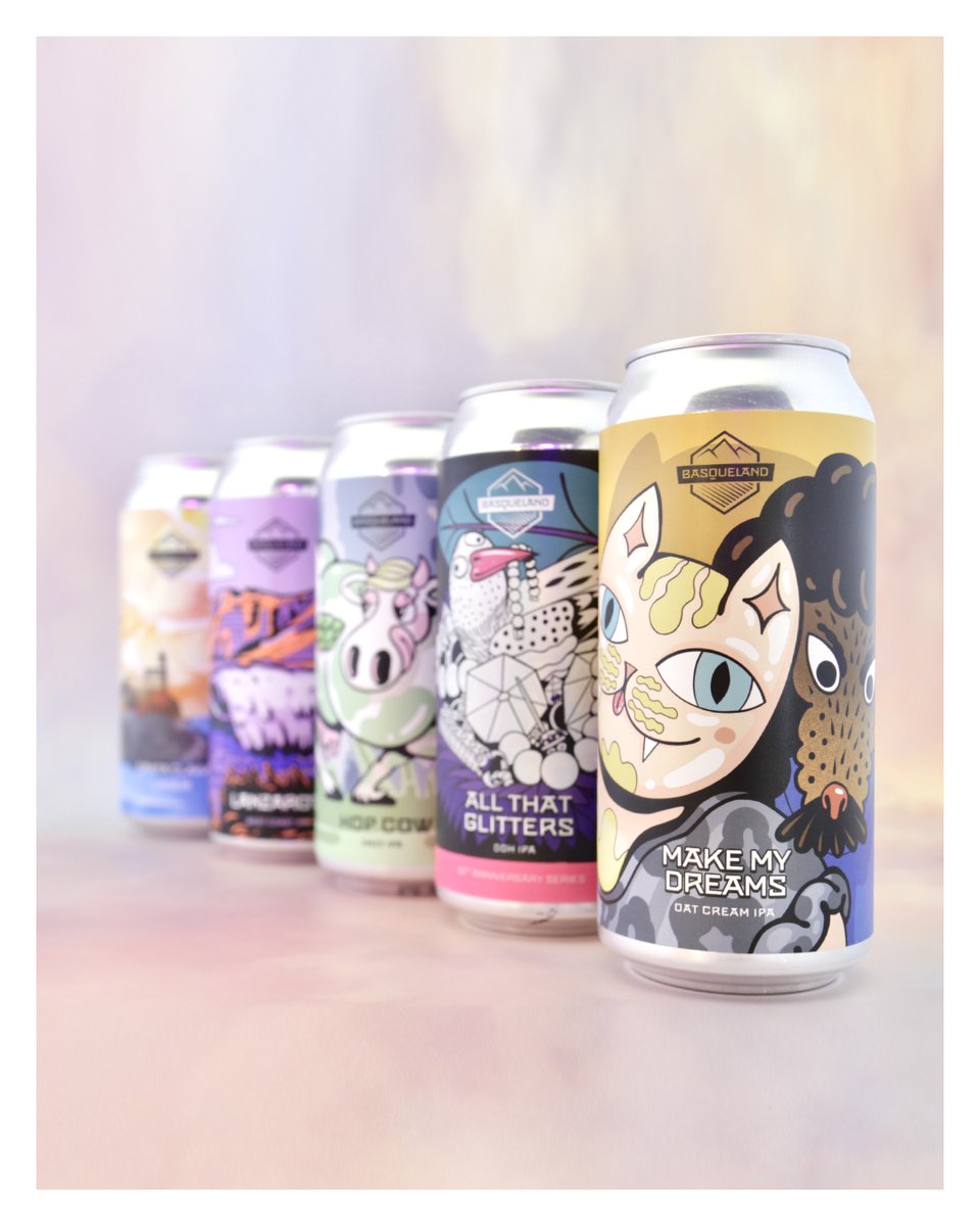 It's all about the hops with this latest drop of Basque beauties! No less than five colourful cans full of both West Coast and New England style IPAs are fresh in, alongside one perfectly weather appropriate Helles Lager. 

shop.ghostwhalelondon.com