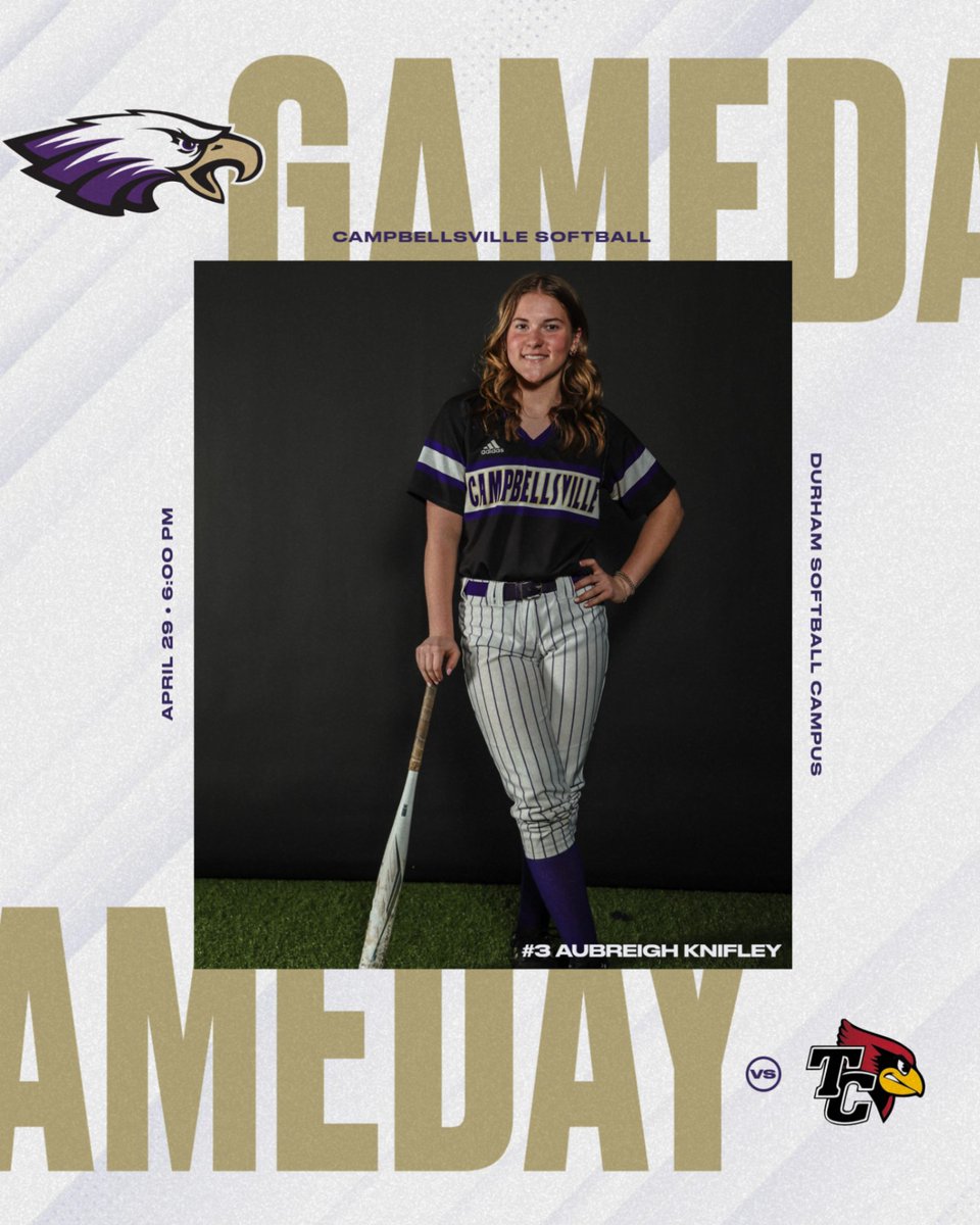 GAMEDAY! The Lady Eagles wrap-up regular season district play tonight as they host Taylor Co. Game time is 6 PM! Come support your Lady Eagles or follow along on GameChanger! GO EAGLES!