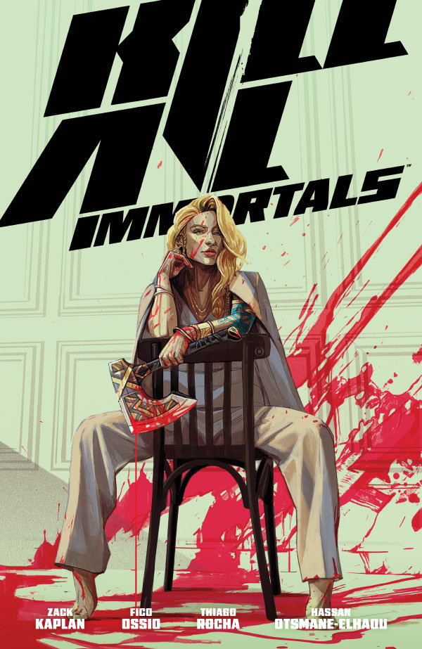 Dark Horse Comics (@darkhorsecomics) on Twitter photo Kill All Immortals returns this week in a new paperback collection! Details: bit.ly/3Co7OI8
Join Frey on her deadly quest to be free from her family’s influence.
Collects issues #1-5 of the series by <a href="/zackkaps/">Zack Kaplan</a>, @ficoossio and team, with cover art by <a href="/oliverbarrett/">oliverbarrett</a> Kill All Immortals returns this week in a new paperback collection! Details: bit.ly/3Co7OI8
Join Frey on her deadly quest to be free from her family’s influence.
Collects issues #1-5 of the series by <a href="/zackkaps/">Zack Kaplan</a>, @ficoossio and team, with cover art by <a href="/oliverbarrett/">oliverbarrett</a>
