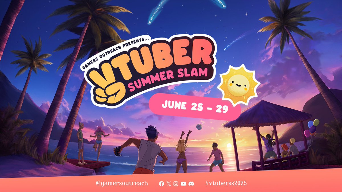 Nothing says summer like games, friends, and good causes ☀️🐚🏖️

#VTuberSS2025 is live June 25 - 29

Come hang out, watch your favorite VTubers, and help deliver play to kids who need it most!