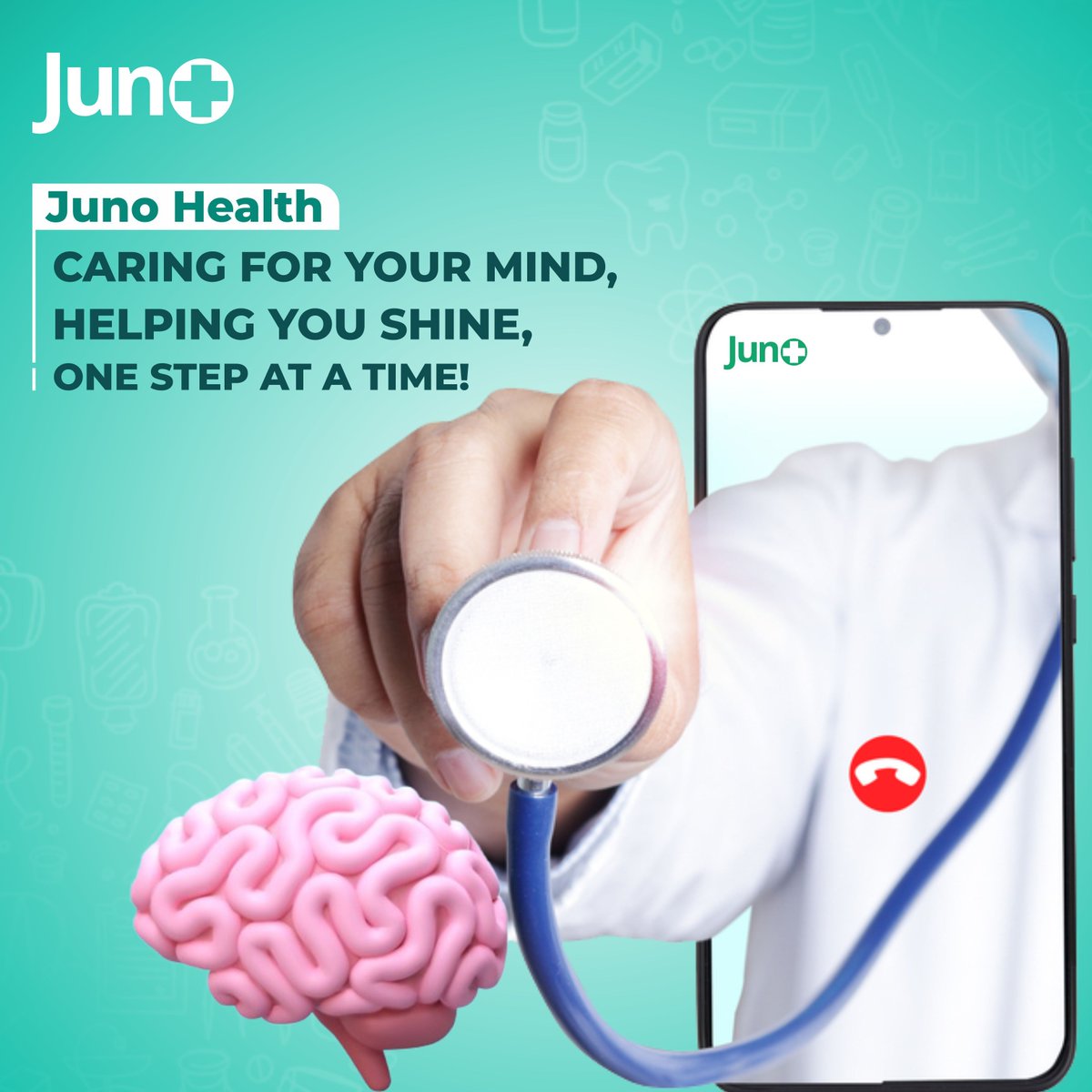 Juno_Health_App's tweet photo. Your mind is your power. 

At Juno Health, we care for it—one virtual step at a time.

Because when your mind shines, so do you! 

#MentalHealth #MindCare #JunoHealth #Wellbeing #DigitalHealth https://t.co/97G07pvqpc