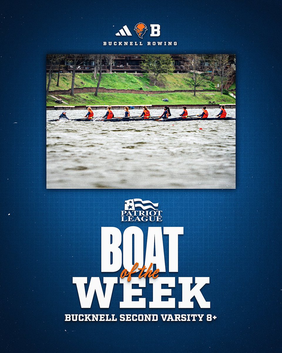 After winning 🥇 at the Ford Lake Cup on Saturday, the Bison 2V8+ has been named Patriot League Boat of the Week! #rayBucknell  

📰 bit.ly/3Yn26Ov