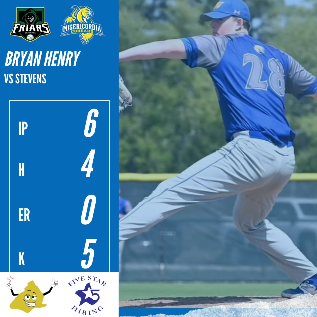 Delco Baseball Now (@delcobaseball) on Twitter photo <a href="/PcrestBaseball/">PenncrestBaseball</a> <a href="/BlueJaysBASE/">Etown Baseball</a> <a href="/Fords_Baseball/">Haverford Baseball</a> <a href="/Pitt_BASE/">Pitt Baseball</a> <a href="/Bonner_Baseball/">Friars Baseball</a> <a href="/WilmU_Baseball/">WilmU Baseball</a> <a href="/cohs_baseball22/">Cardinal O’Hara Lions Baseball</a> <a href="/RCRoadrunners/">RC Roadrunners</a> <a href="/BaseballWcu/">WCU Baseball</a> <a href="/PanthersSH/">Haven Baseball</a> <a href="/CALU_baseball/">Cal U Baseball</a> Bryan Henry (<a href="/Bonner_Baseball/">Friars Baseball</a>) tossed six excellent innings for <a href="/MUCougBaseball/">MisericordiaBaseball</a> with five strikeouts and just four hits allowed <a href="/PcrestBaseball/">PenncrestBaseball</a> <a href="/BlueJaysBASE/">Etown Baseball</a> <a href="/Fords_Baseball/">Haverford Baseball</a> <a href="/Pitt_BASE/">Pitt Baseball</a> <a href="/Bonner_Baseball/">Friars Baseball</a> <a href="/WilmU_Baseball/">WilmU Baseball</a> <a href="/cohs_baseball22/">Cardinal O’Hara Lions Baseball</a> <a href="/RCRoadrunners/">RC Roadrunners</a> <a href="/BaseballWcu/">WCU Baseball</a> <a href="/PanthersSH/">Haven Baseball</a> <a href="/CALU_baseball/">Cal U Baseball</a> Bryan Henry (<a href="/Bonner_Baseball/">Friars Baseball</a>) tossed six excellent innings for <a href="/MUCougBaseball/">MisericordiaBaseball</a> with five strikeouts and just four hits allowed