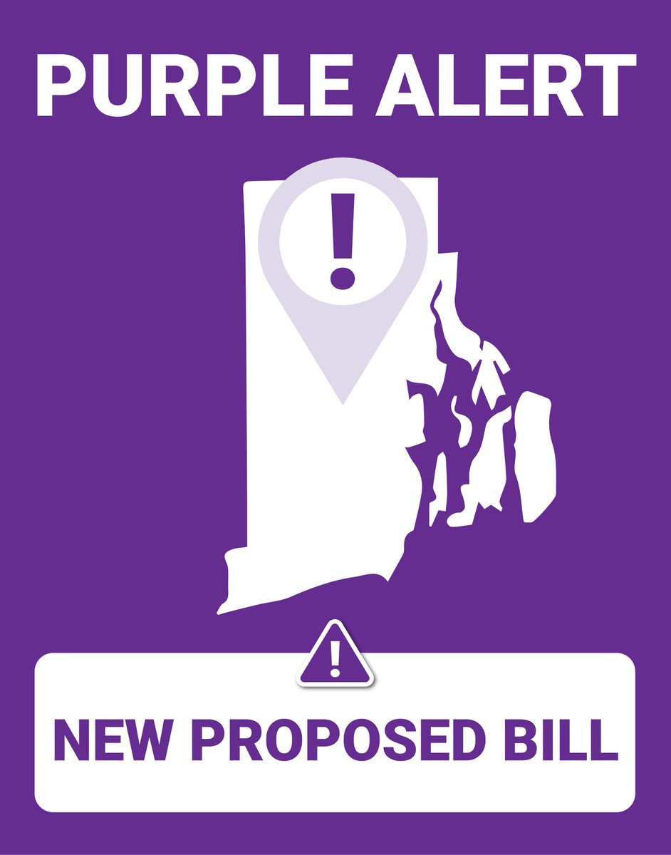 A new bill would help find missing people with disabilities.

The <a href="/RIHouseofReps/">Rhode Island House of Representatives</a> &amp; <a href="/RISenate/">Rhode Island Senate</a> are considering a new Purple Alert, similar to AMBER and Silver Alerts.

Five states have already created PURPLE Alerts.

Let’s make Rhode Island next and get this passed! 🟣