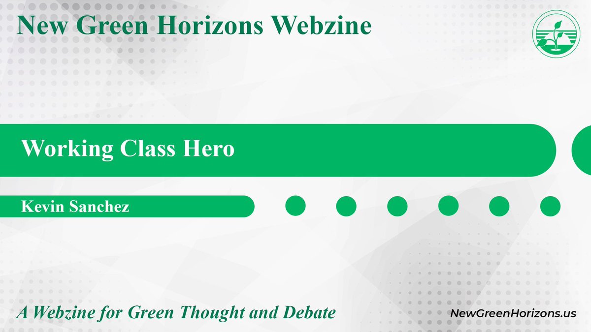 Our latest article is Working Class Hero by Kevin Sanchez, which challenges the claim that the working class went to Trump. 

Read the article at newgreenhorizons.us/working-class-…