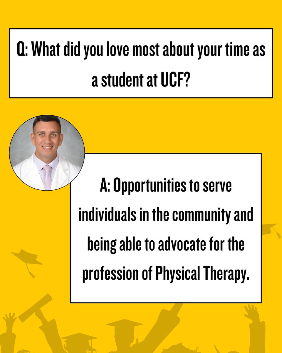 UCF_DPT's tweet image. Meet Payne Sewnarine from @ucf_dpt. 🎓 Sewnarine is graduating with a Doctorate of Physical Therapy and plans to work in an Outpatient Orthopedic setting after crossing the graduation stage. Congratulations, Payne. 🖤🌠 #Classof2025