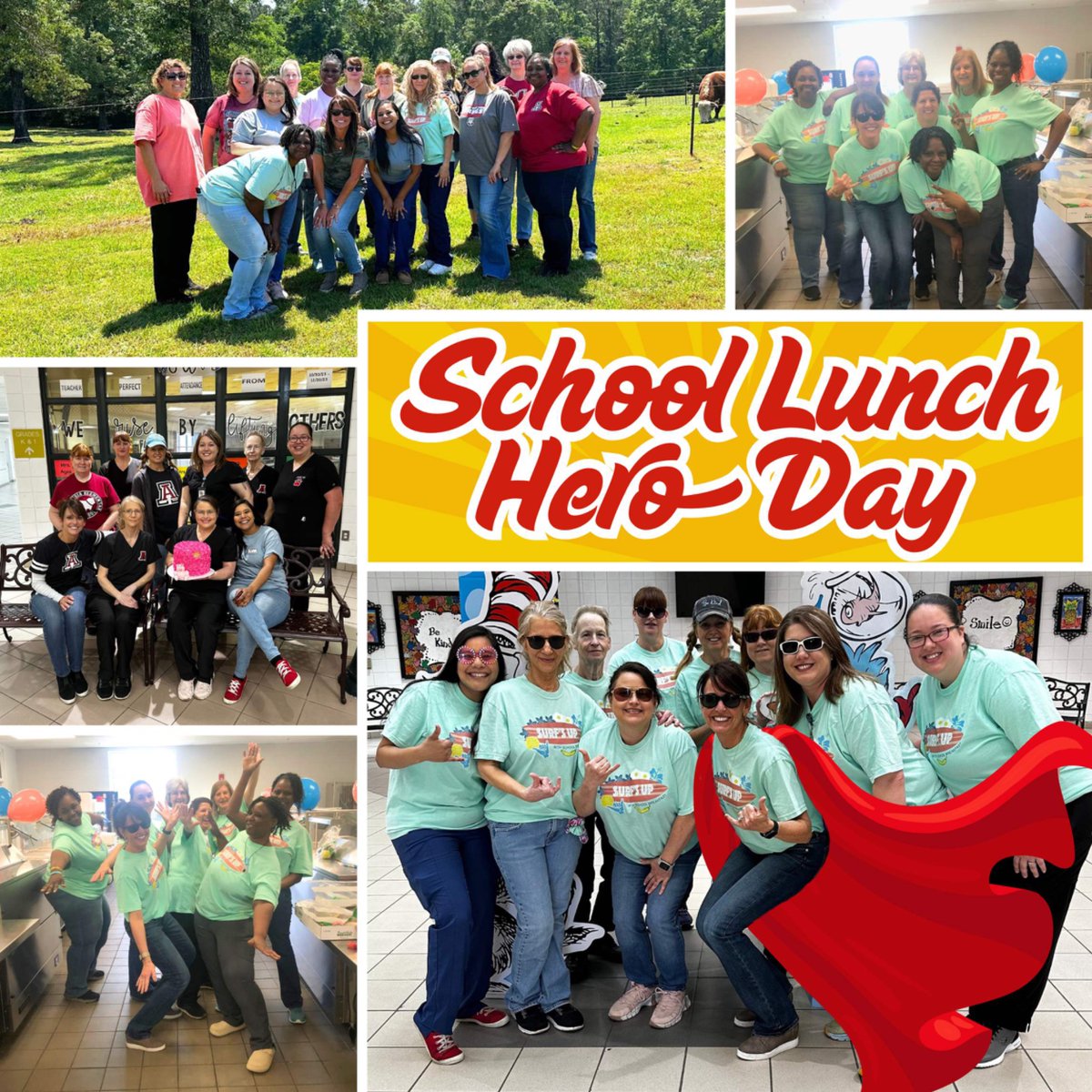 Today we celebrate our amazing school nutrition staff on School Lunch Hero Day! Thank you for all you do! #WeAreAndalusia #SchoolLunchHeroDay