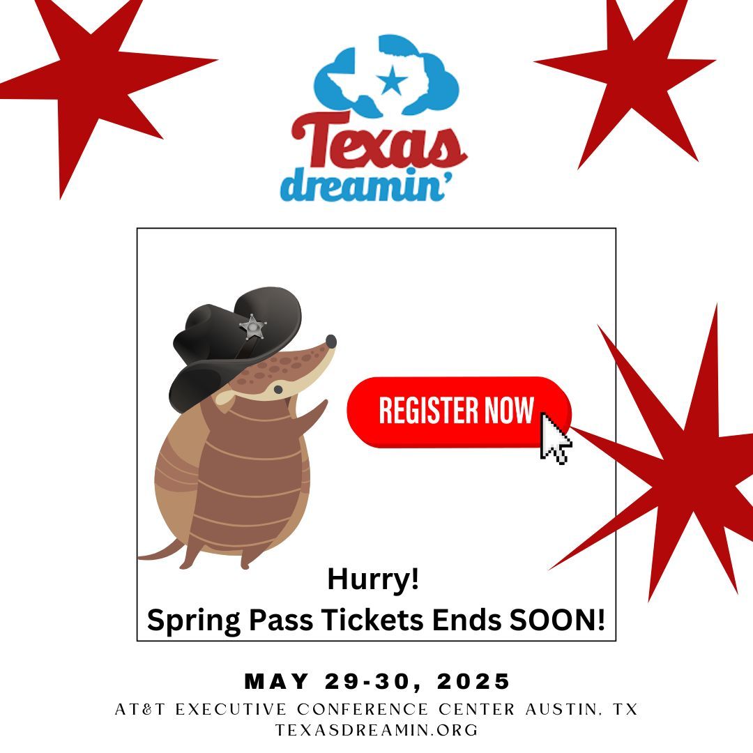 Texas_Dreamin's tweet photo. Countdown to #TXD25: It’s almost here! Grab your tickets before it's too late! https://t.co/AUgV7Cq9gC https://t.co/togtyFMTEJ
