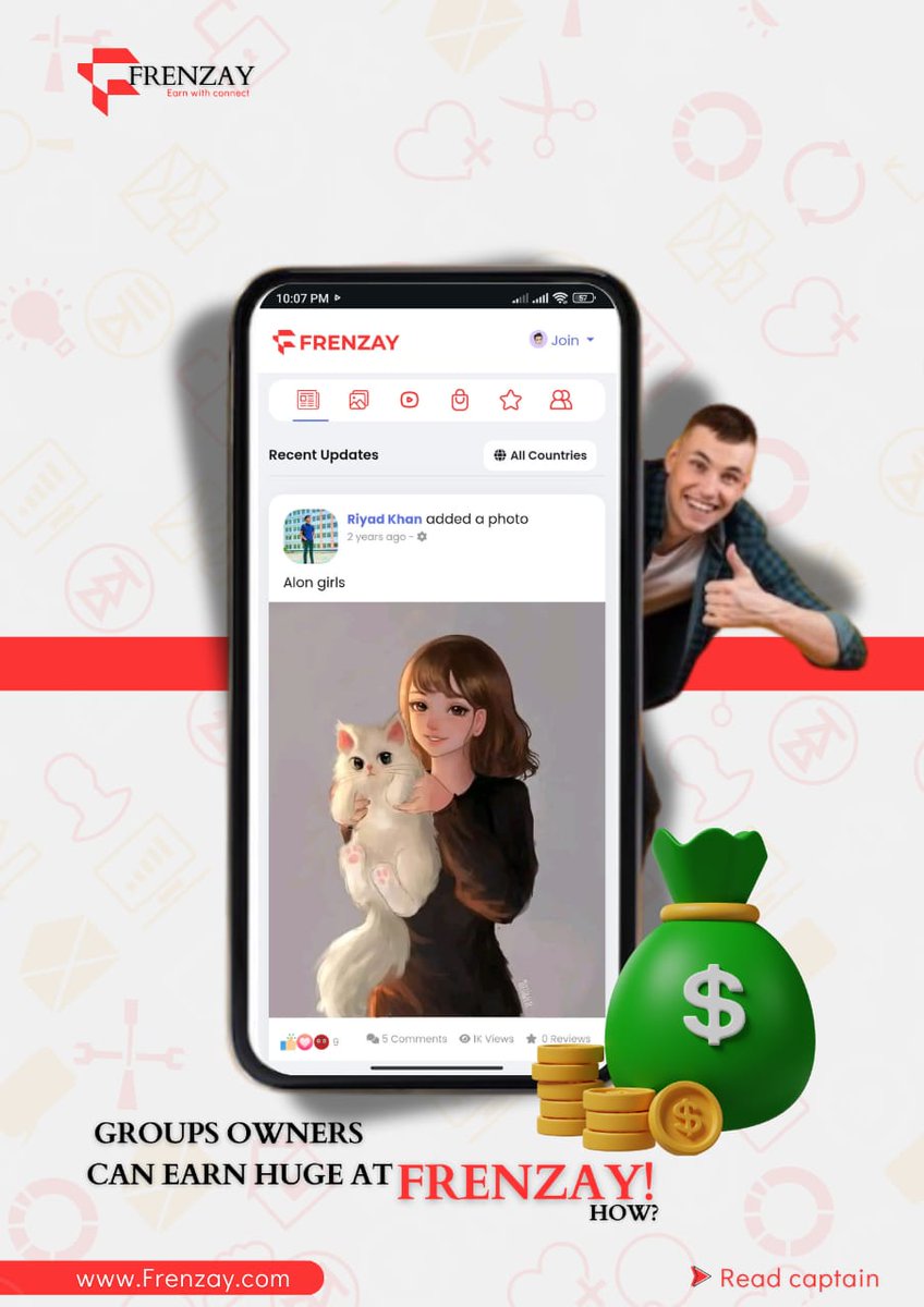 💥 Group Owners, It's Time to Earn! 💰
With Frenzay, turn your community into cash.
📲 Create a group
👥 Grow your audience
💸 Start earning!

Join now 👉 Frenzay.com

#Frenzay #EarnWithConnect #GroupOwners #MakeMoneyOnline