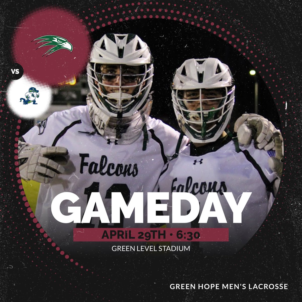 GAMEDAY! 🦅🔥

Your Falcons hit the road for a big conference matchup tonight at Green Level. Time to get locked in and finish strong down the stretch.

📅 Tuesday, April 29th
📍 Green Level HS
🕡 6:30 PM