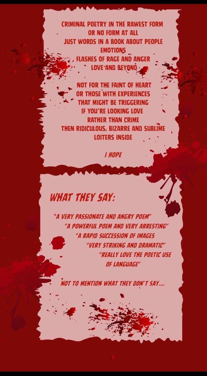 Criminal Poetry - coming soon! My collection of 86 poems of crime - deep dark destruction of poetry construction #criminalpoetry