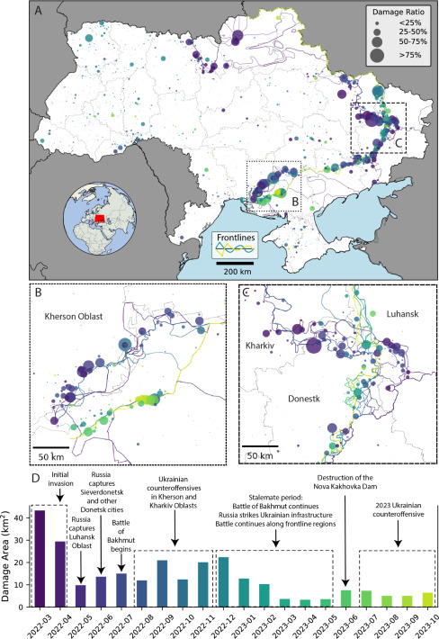 wammezz's tweet image. With new approaches to urban damage mapping in #Ukraine  using #InSar we can make quick analysis of risk to hazardous facilities, and building debris  etc estimates to assess public health and environmental harm. Great paper by @coreymaps / @JamonVDH 

sciencedirect.com/science/articl…