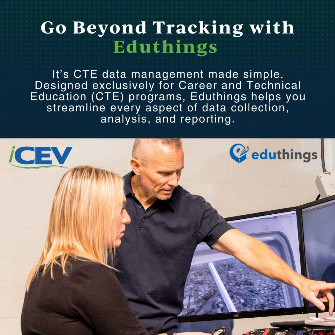 Say goodbye to the chaos and hello to simplicity.  Eduthings gives CTE teachers the tools to manage student progress, organize lessons, and keep everything on track—so you can spend more time doing what you love: teaching. tinyurl.com/4t2nmav5

#TheWorldNeedsCTE