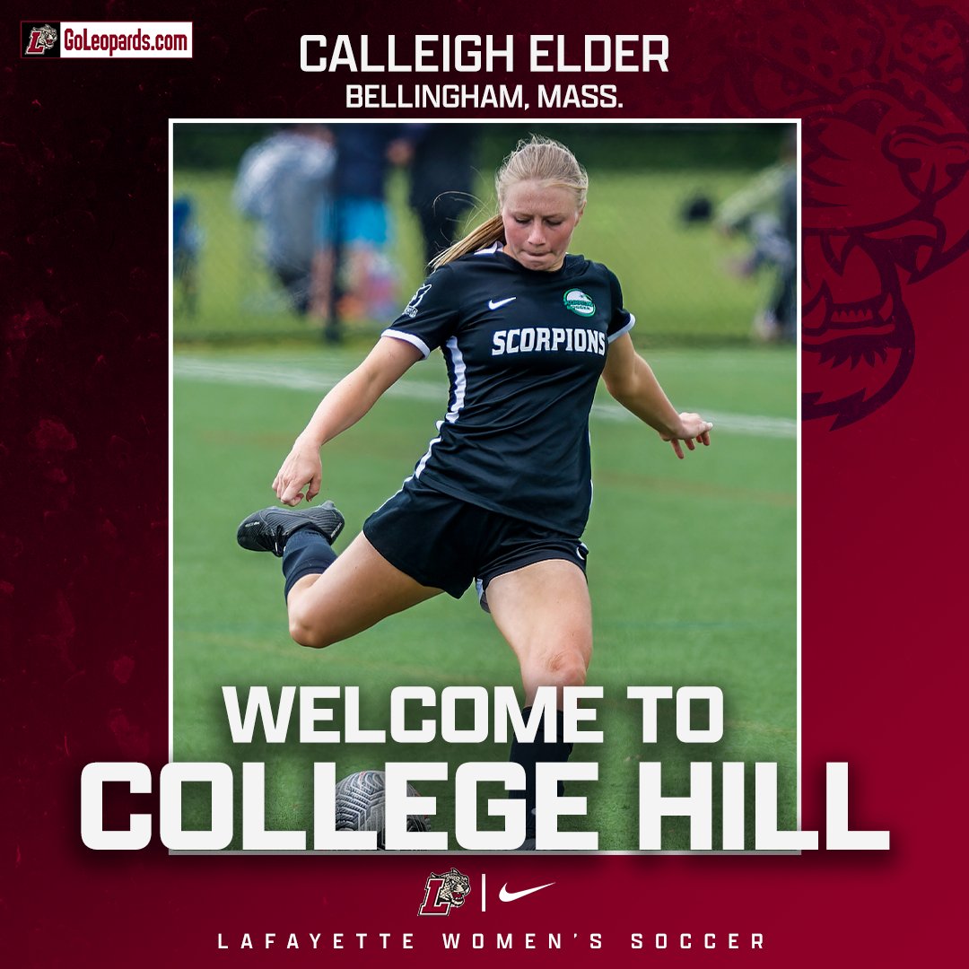 LafayetteWSOC's tweet image. Calleigh Elder is the 2nd member of the class❗️ Calleigh comes to us from Bellingham, Mass.❗️
Welcome Calleigh❗️🐾⚽️
#RollPards