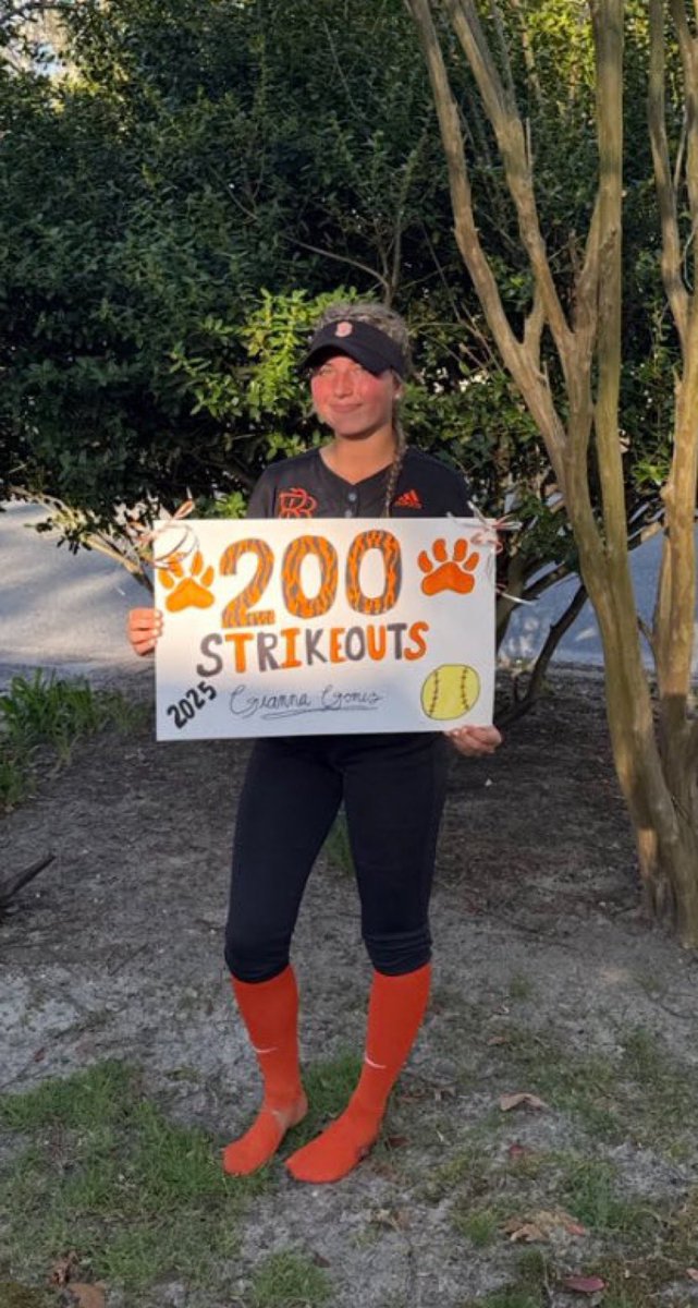 Congratulations to Gianna Gomez on her 200th career strikeout 🥎 #barnegatinspires
