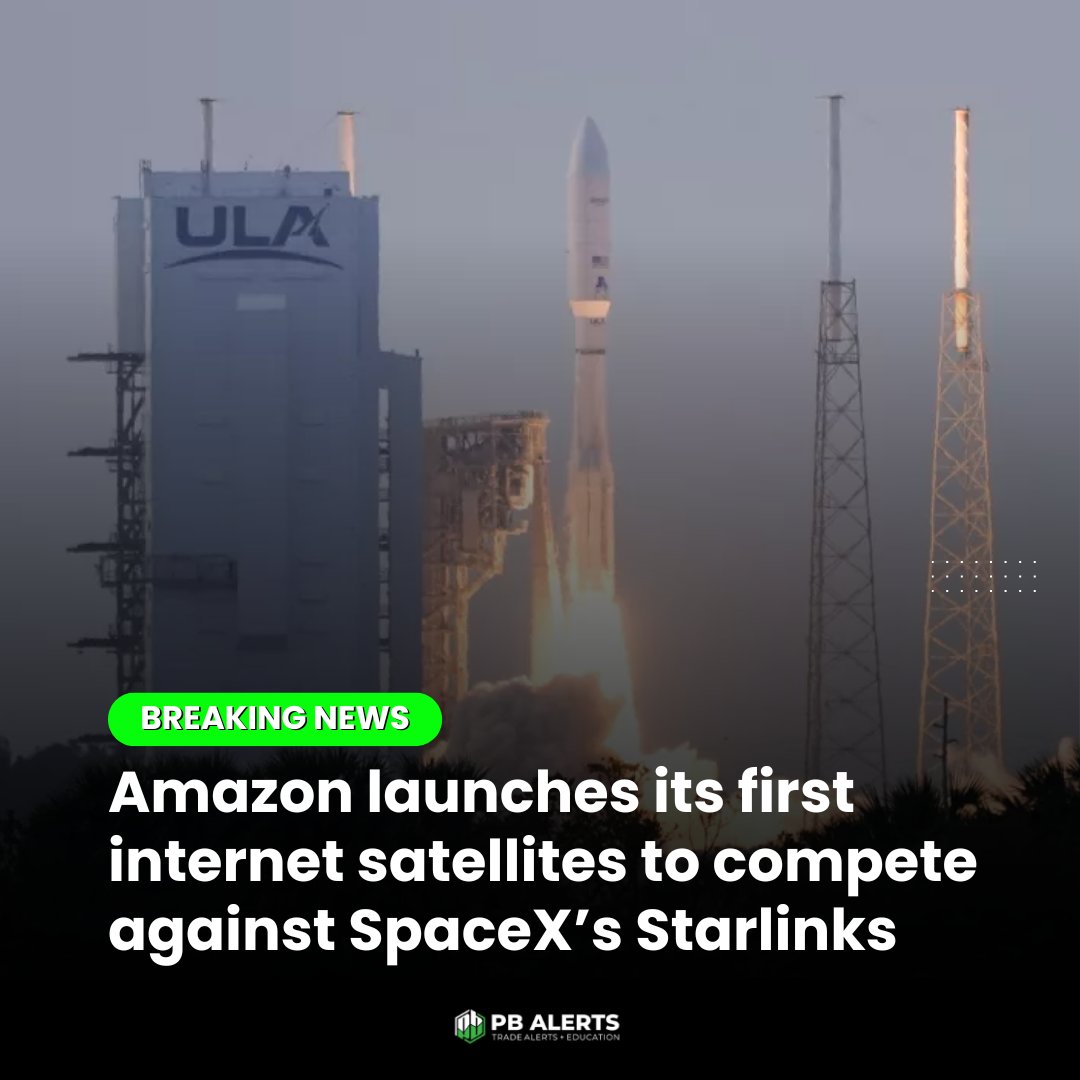 PennyboisTrades's tweet photo. Bezos takes on Musk as Amazon launches its first internet satellites to rival Starlink.
#AmazonSpace #SatelliteInternet #BezosVsMusk #TechRace #SpaceWars https://t.co/xkWzmU3Zl7