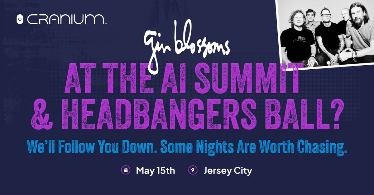 Cranium.ai (@craniumai) on Twitter photo 🎸 Are you ready to rock the future of #AI?
Join us at <a href="/CraniumAi/">Cranium.ai</a>'s AI Summit & Headbangers Ball on May 15th — and stick around for a live performance by none other than the legendary #Gin Blossoms!
Register here: hubs.li/Q03kgM8f0
#LiveEvents #AIGovernance #RocknRoll 🎸 Are you ready to rock the future of #AI?
Join us at <a href="/CraniumAi/">Cranium.ai</a>'s AI Summit & Headbangers Ball on May 15th — and stick around for a live performance by none other than the legendary #Gin Blossoms!
Register here: hubs.li/Q03kgM8f0
#LiveEvents #AIGovernance #RocknRoll