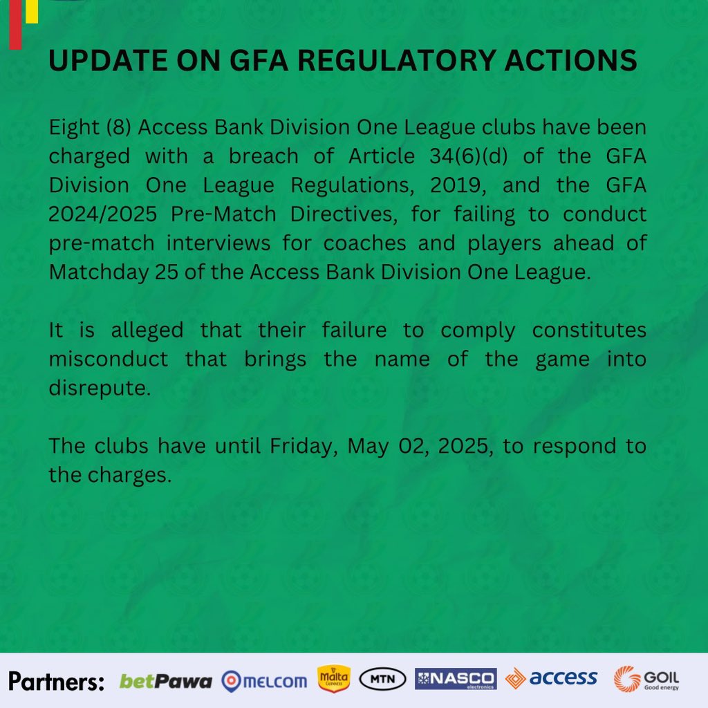 GFA REGULATORY ACTIONS (@gfa_prosecutor) on Twitter photo 